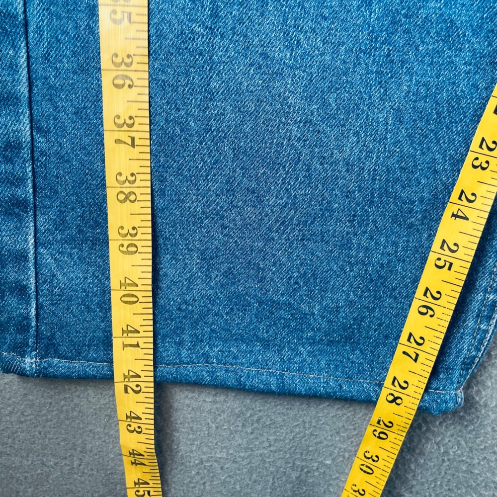 Carhartt Men Jeans 100% Cotton 44x32 Relaxed Tapered B17-DST Workwear Blue - Picture 9 of 12